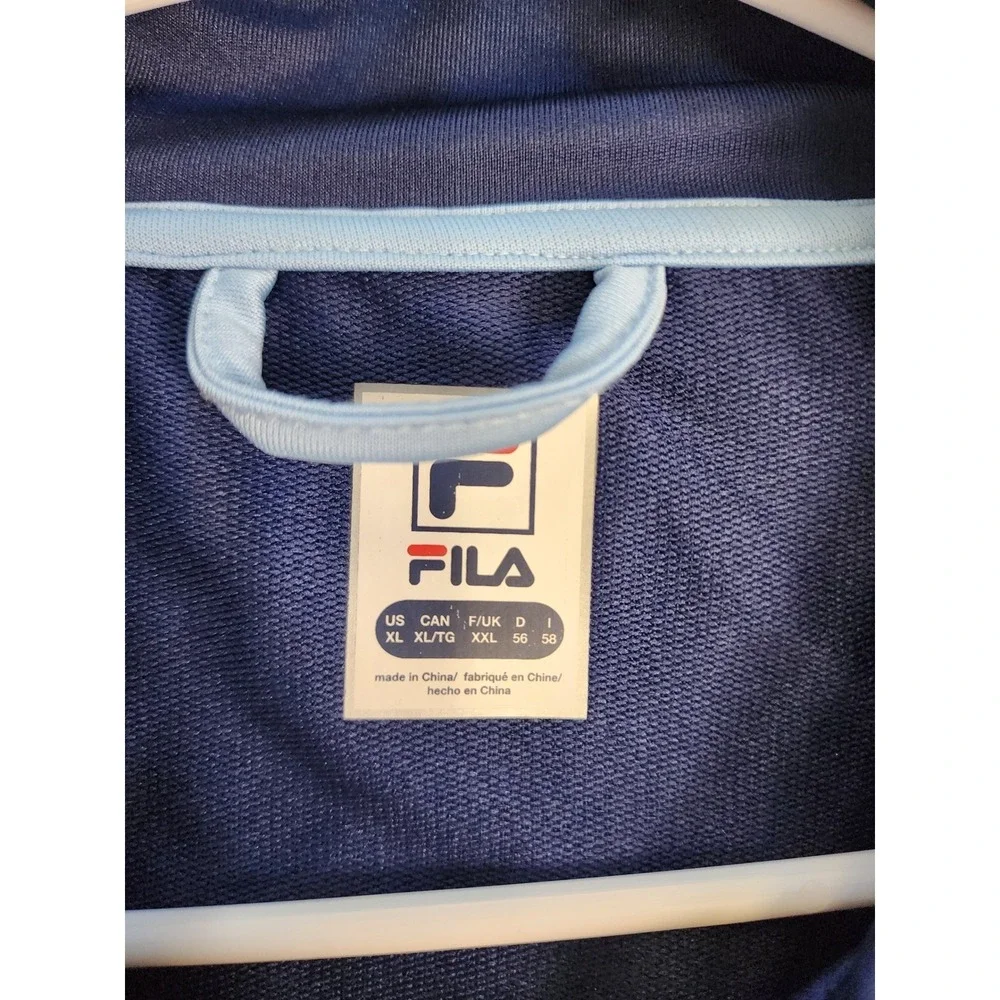 Fila Mens W&S Open Cincinnati Tennis Track Jacket Navy Blue XL Full Zip